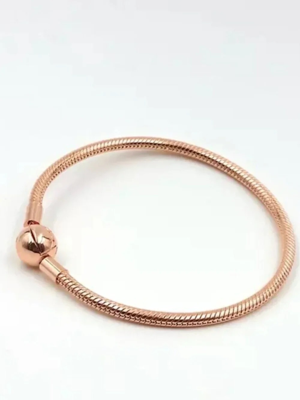 Pandora Rose-Tone Snake Chain Bracelet